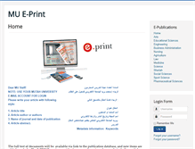 Tablet Screenshot of e-print.mutah.edu.jo